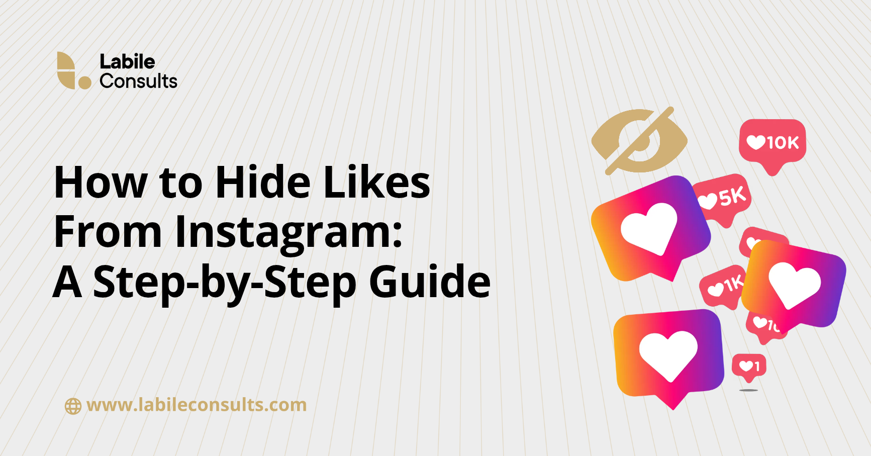 how to hide likes from Instagram